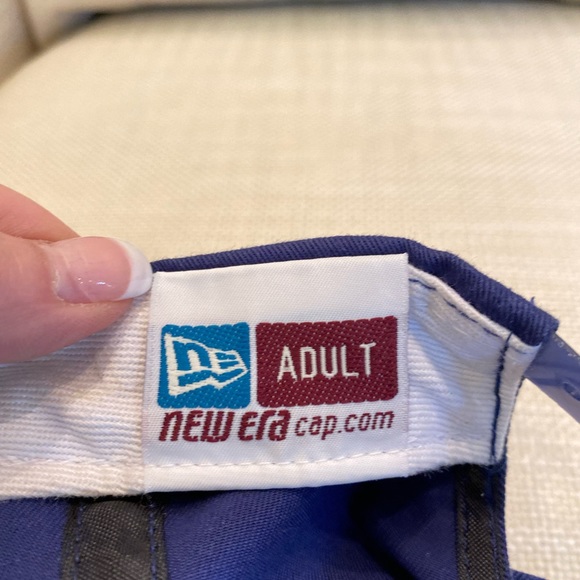 Chicago Cubs MLB New Era Adult Blue With Red C Baseball Hat - Picture 8 of 12